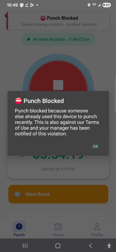 Punch Blocked